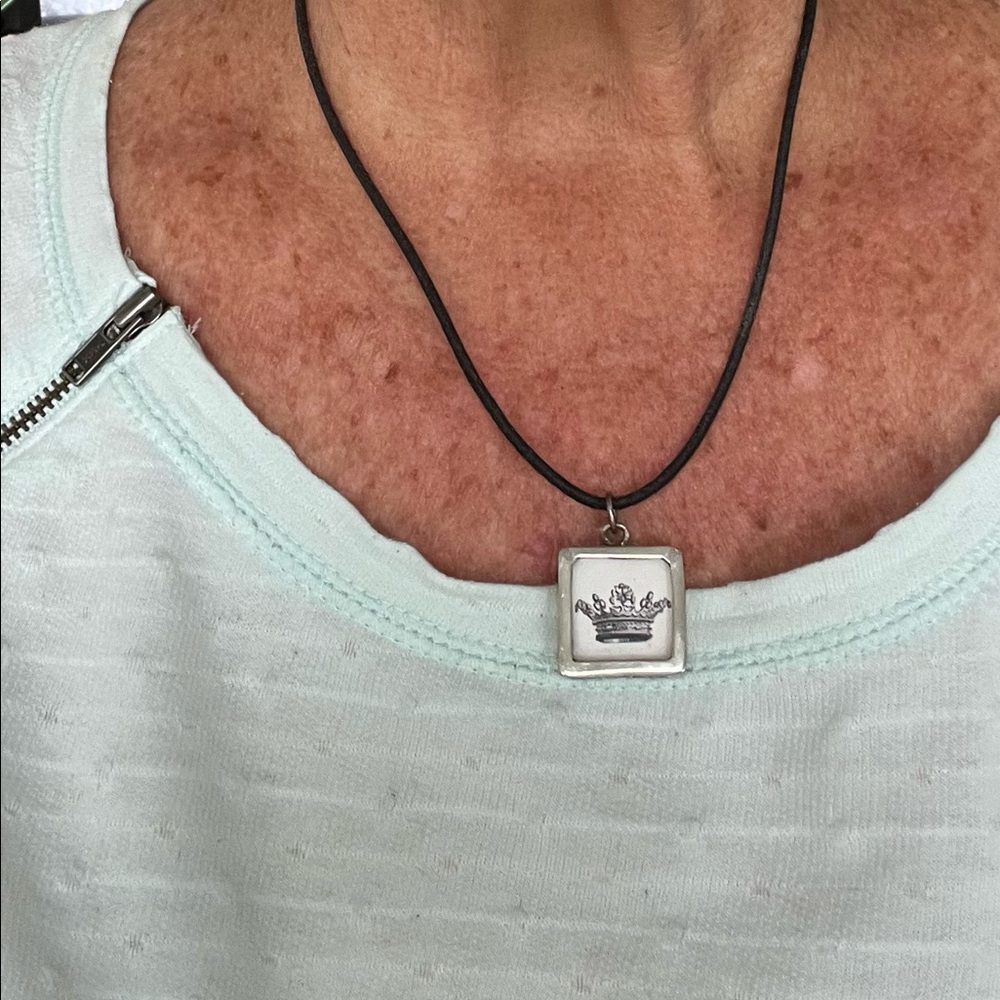 Pick Up Sticks Leather Cord Collage Necklace - Picture 4 of 7